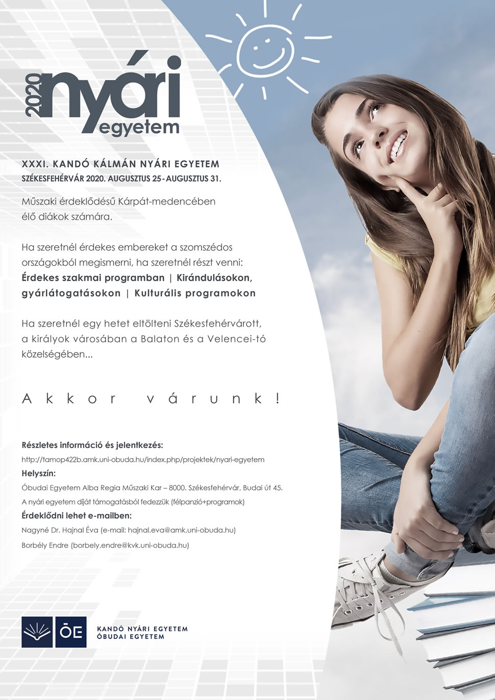 OE nyari egyetem plakát